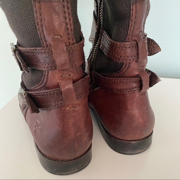 Frye Brown Leather Riding Boot 8 - Picture 3 of 4
